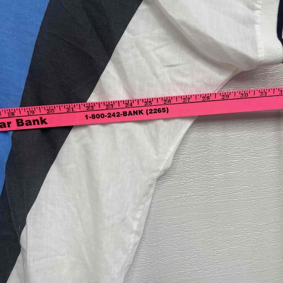 Vintage Dotti Geometric Oversized Long Wide Button Down Shirt medium batwing - Picture 10 of 10